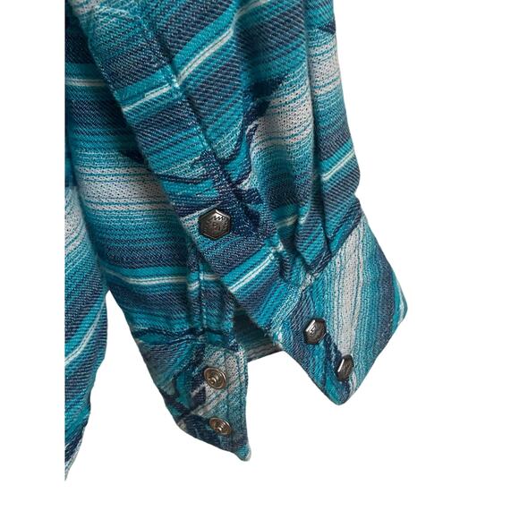 ARIAT Women Real WILD THUNDERBIRD Jacquard Long‎ Sleeve Western Snap Shirt Med - Picture 4 of 7